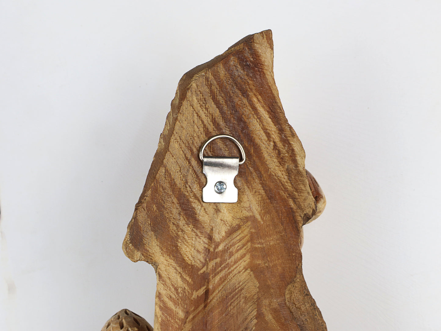 Vertical Hand-Carved Wooden Conical Mushroom Wall Art - Rustic Forest Accent