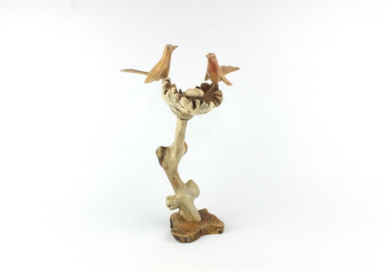 Canary Couple Figurine Table Decor