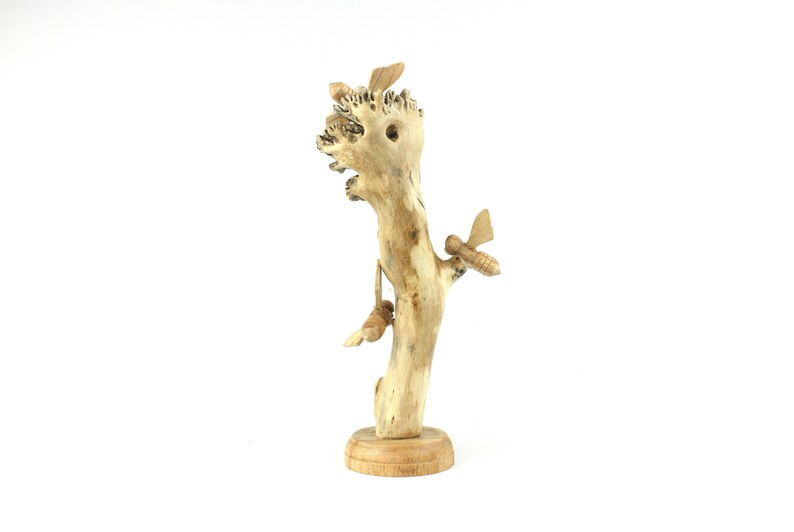 Wooden Bees Sculpture Deco