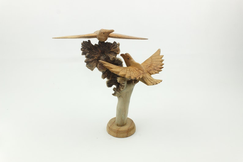 Wooden Eagle Figurine
