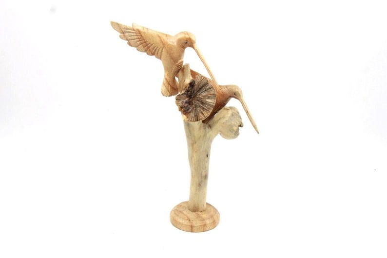 Hummingbird Couple Sculpture