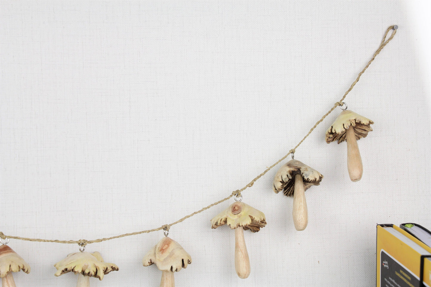 Wooden Mushroom Garland Wall Decoration, Mushroom Wall Art, Garland Mushroom For Wall Art Indoor Decoration, Handmade Gift Wall Deco