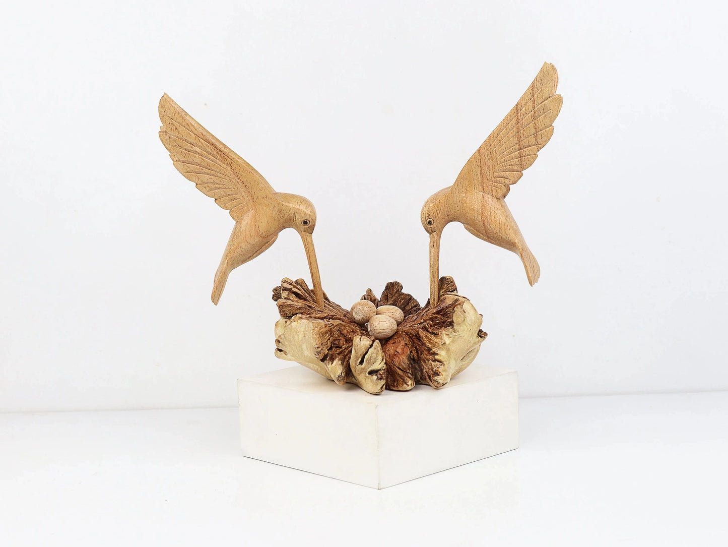 Wooden Hummingbird Deco