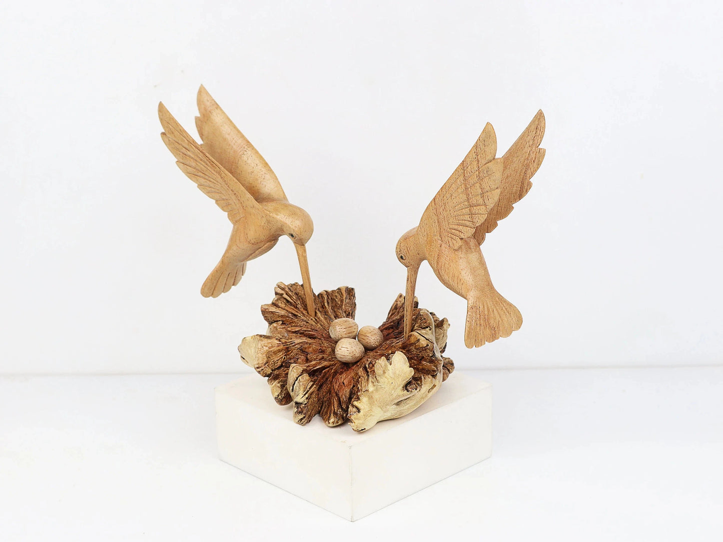 Wooden Hummingbird Deco