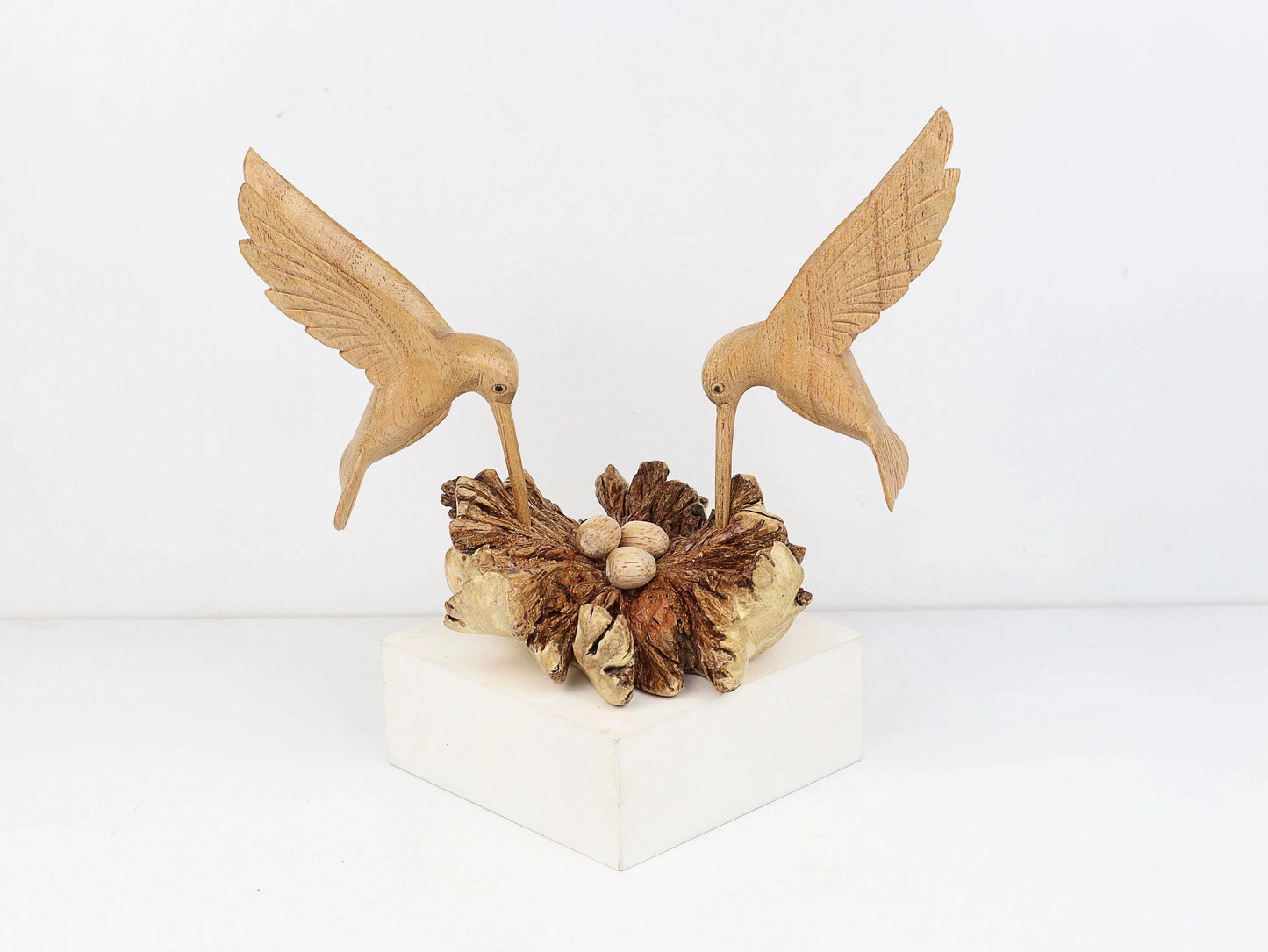 Wooden Hummingbird Deco