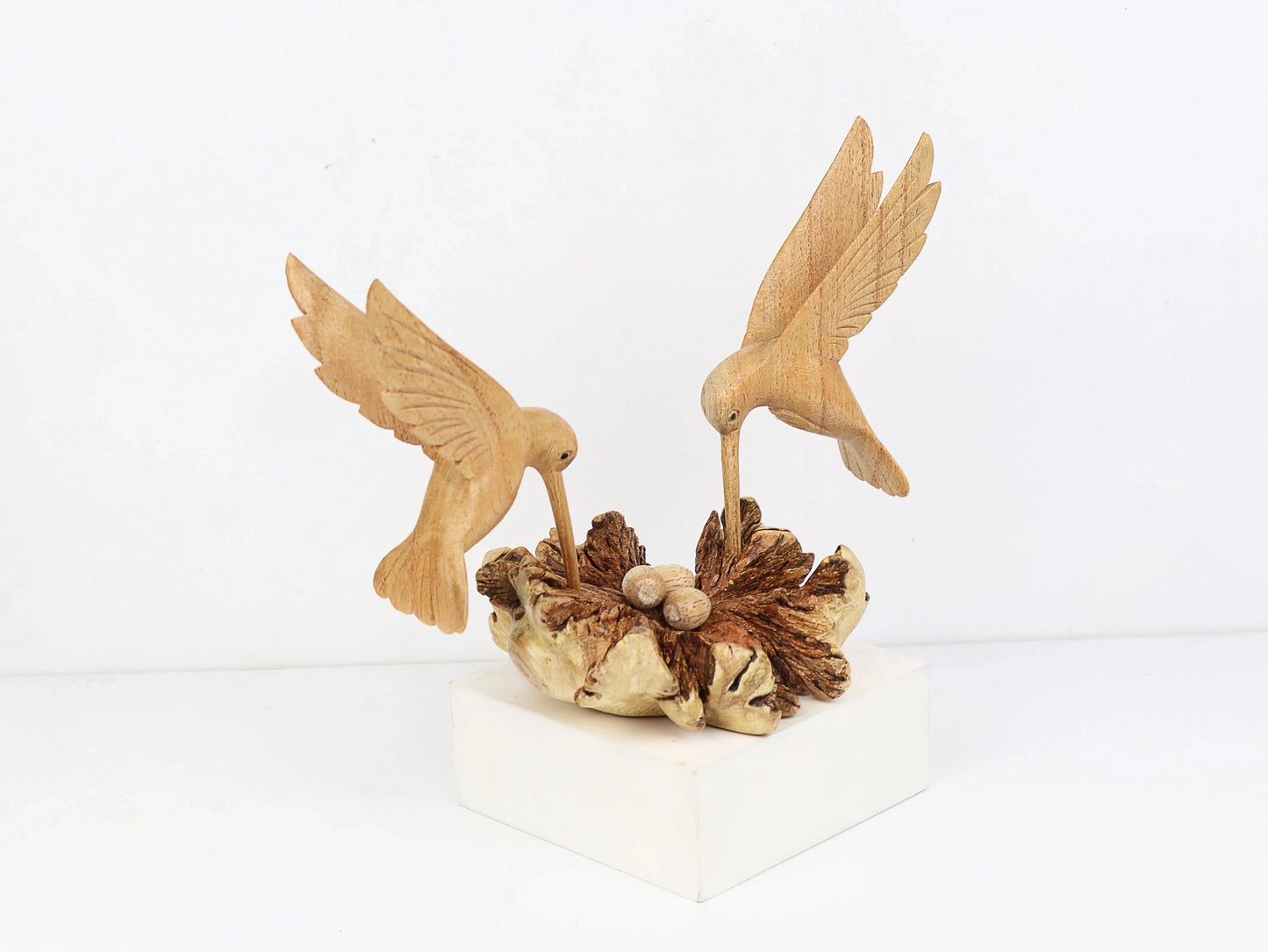 Wooden Hummingbird Deco