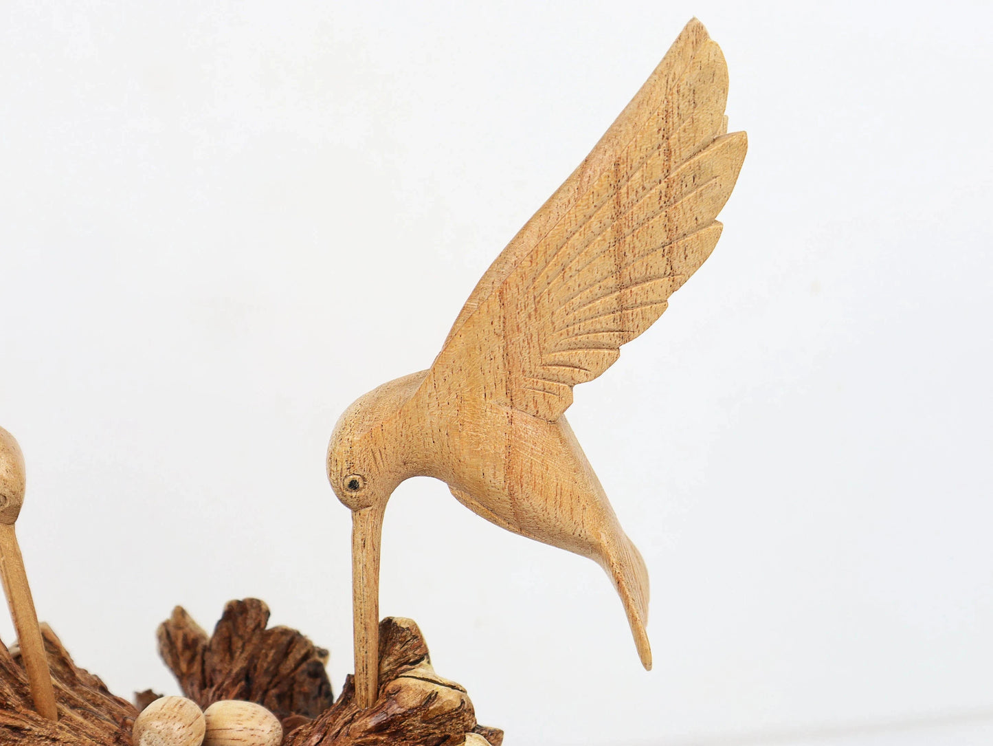 Wooden Hummingbird Deco