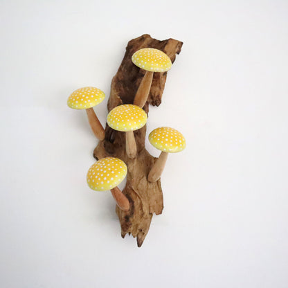 Yellow Mushroom Wall Hanging