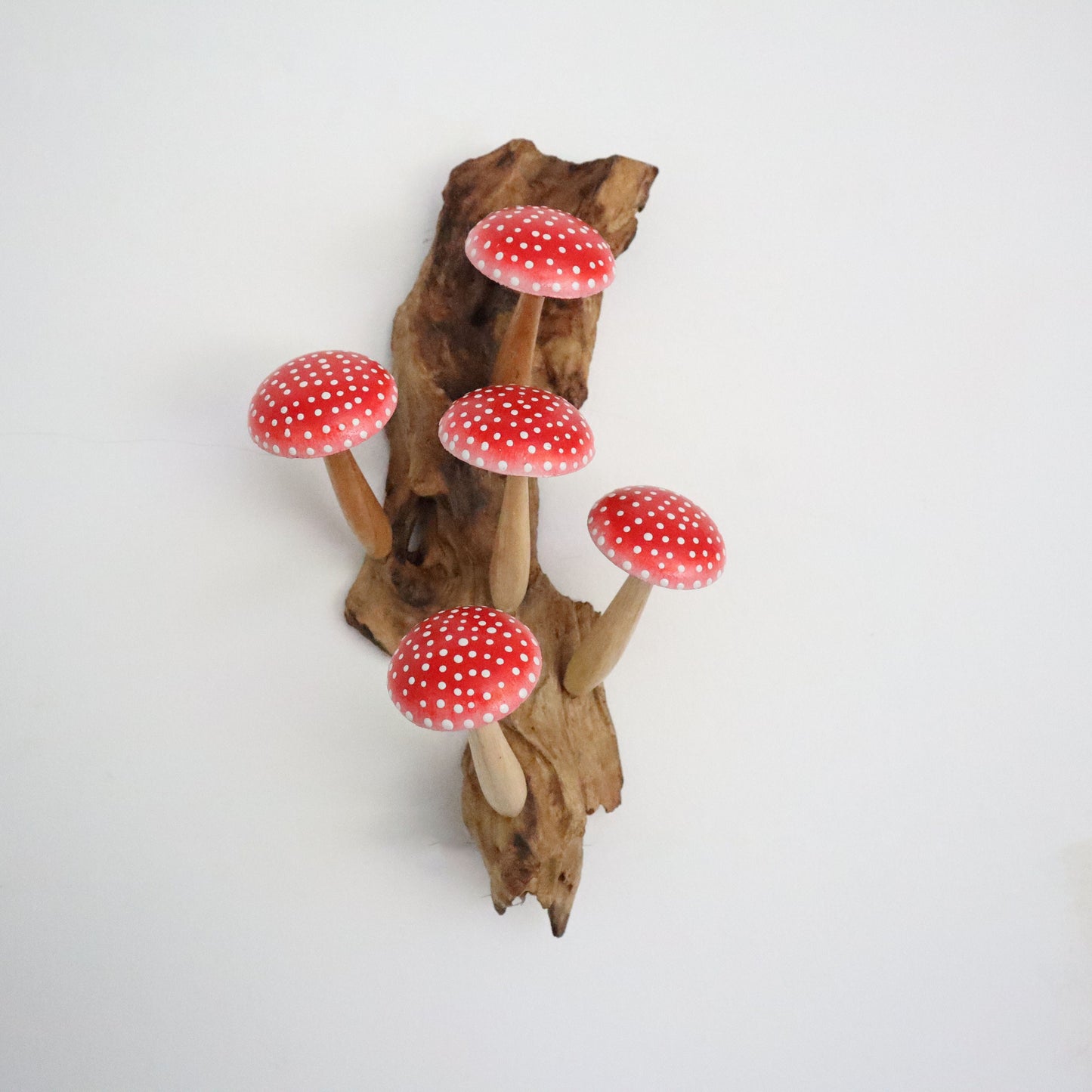 Red Hanging Mushroom Decor
