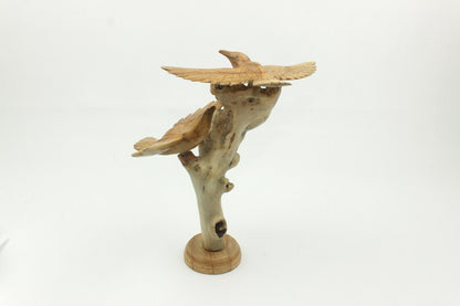 Wooden Eagle Figurine
