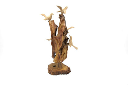 Wooden Canary Bird Figurine