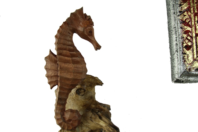 Wooden Seahorse Wall Hanging