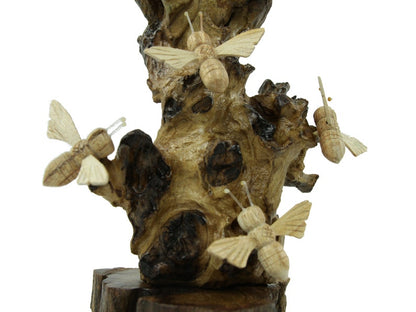 Wooden Bees Sculpture