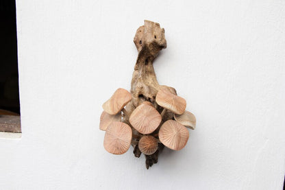 Wooden Mushroom Wall Decor
