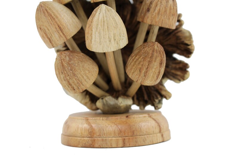 Handmade Wooden Buds Mushroom