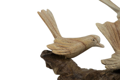 手工芸品のカナリア鳥の彫刻