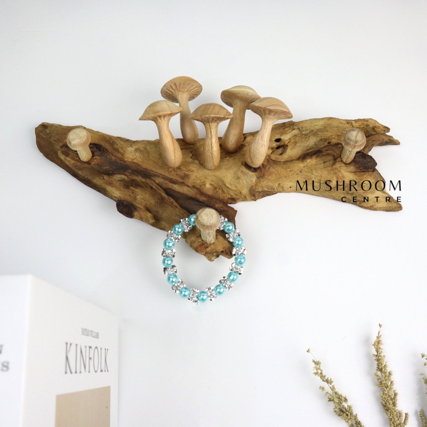 Wooden Hooks With Mushroom Wall Art, Mushroom Hook For Accessories, Vintage Wood Wall Hook, Mushroom Wall Art, Unique Hook, Handmade Gift