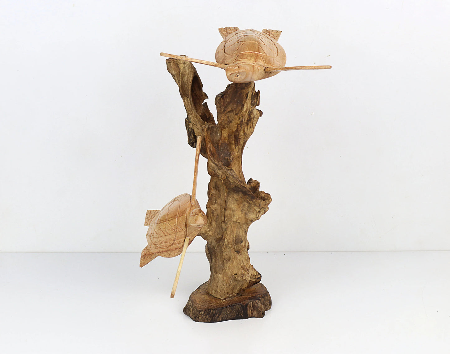 Wood Carved Sea Turtle