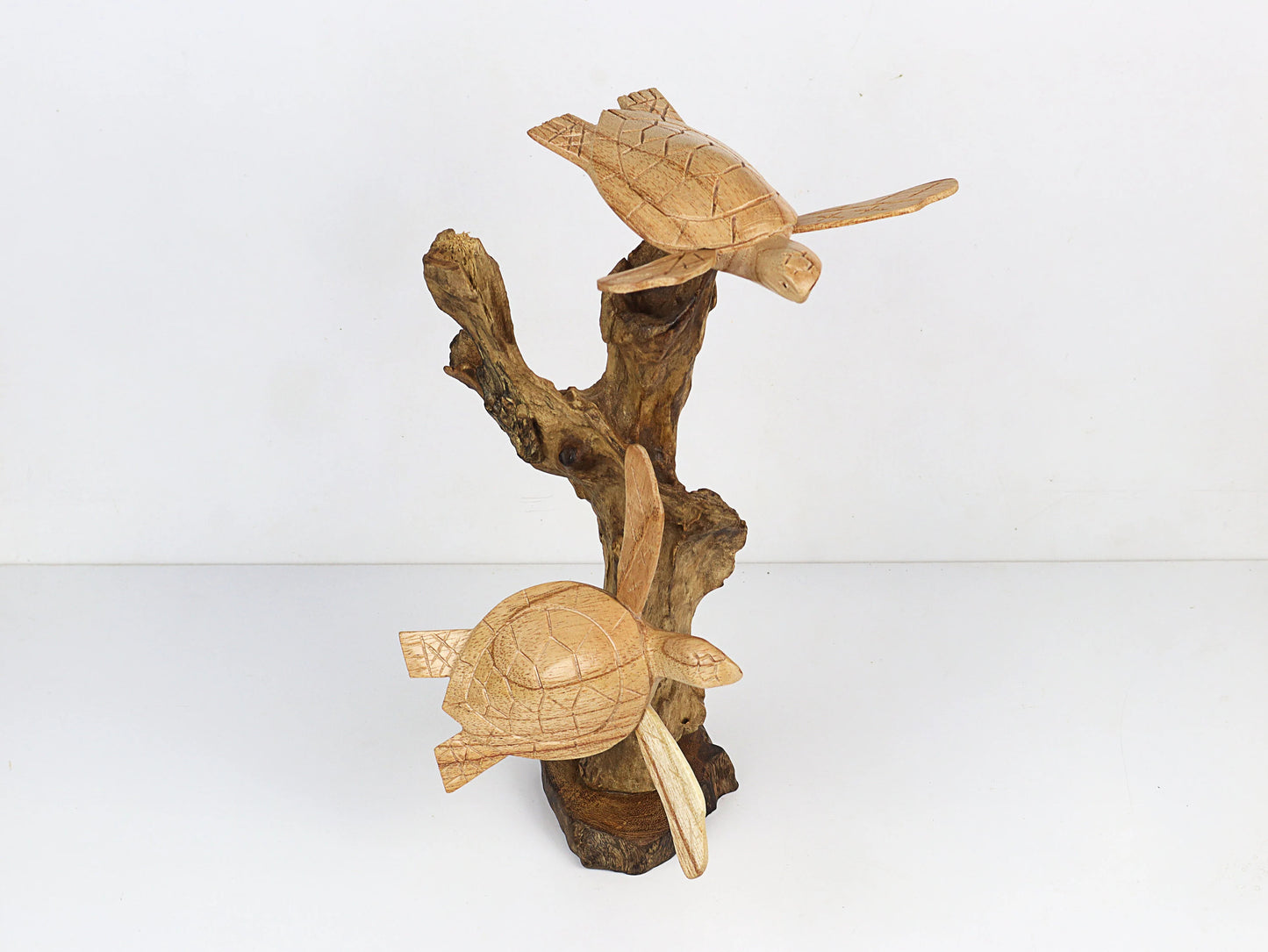 Wood Carved Sea Turtle