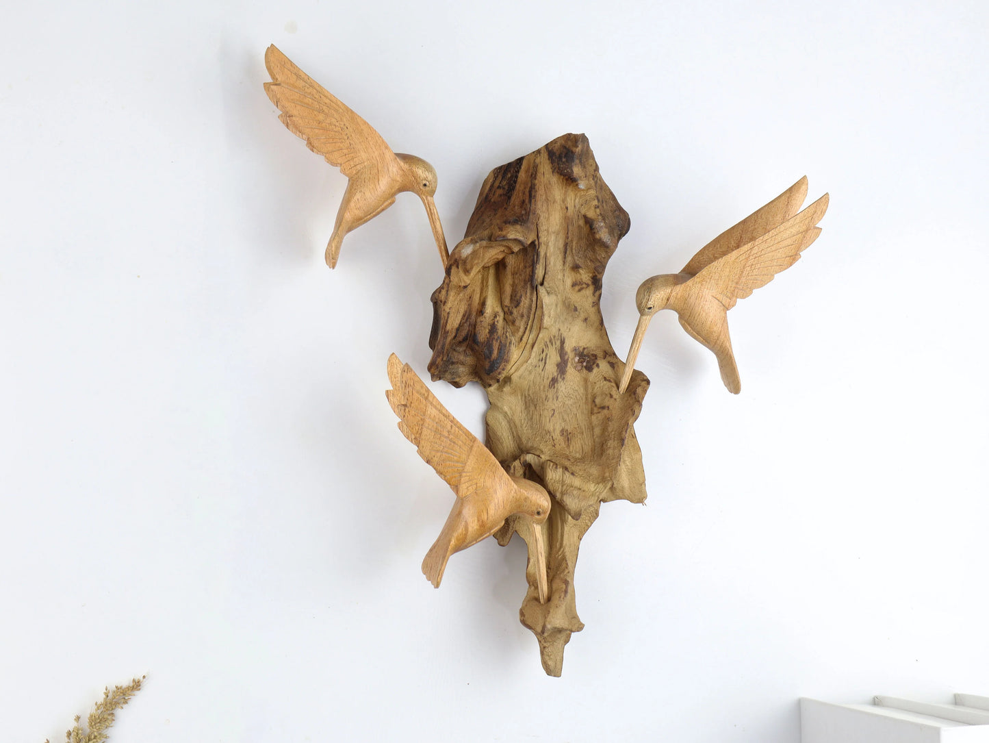 Triple Hummingbird Wall Decor