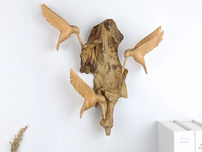 Triple Hummingbird Wall Decor