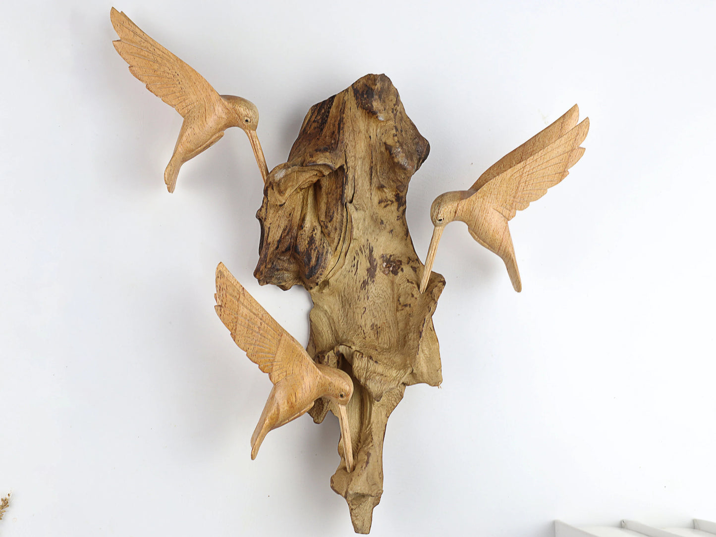 Triple Hummingbird Wall Decor