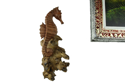 Wooden Seahorse Wall Hanging