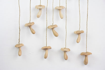Handmade Wooden Wind Chimes Mushroom