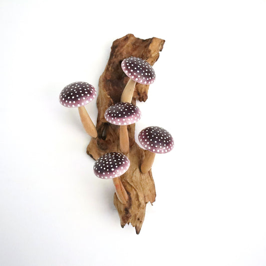 Purple Mushroom Wall Art