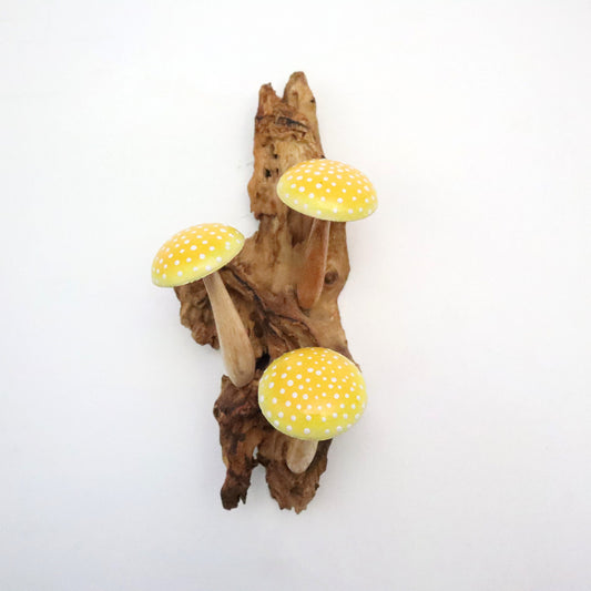 Yellow Mushroom Wall Hanging